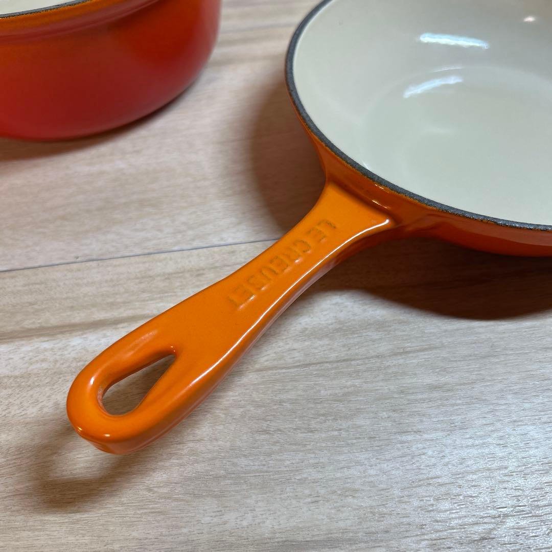 ルクルーゼ　マルチファンクション　オレンジ　18cm 片手鍋