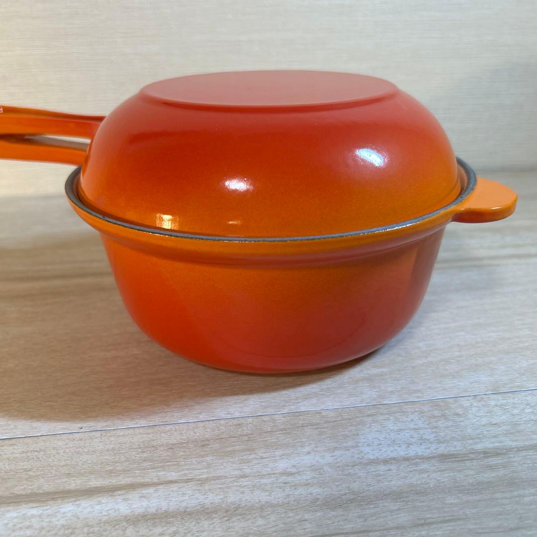 ルクルーゼ　マルチファンクション　オレンジ　18cm 片手鍋