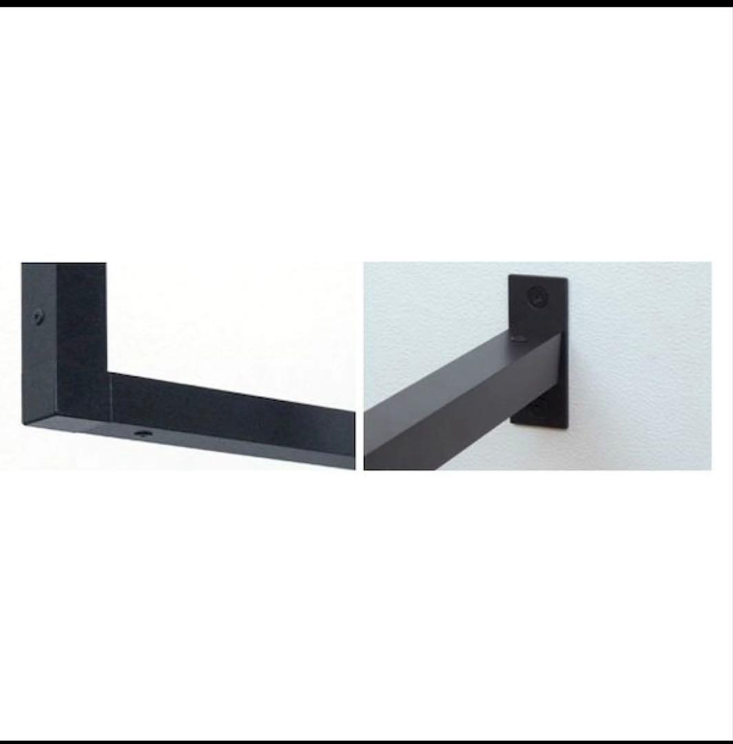 森田アルミ工業 kacu カク U型 Sサイズ 天井付け物干し ブラック