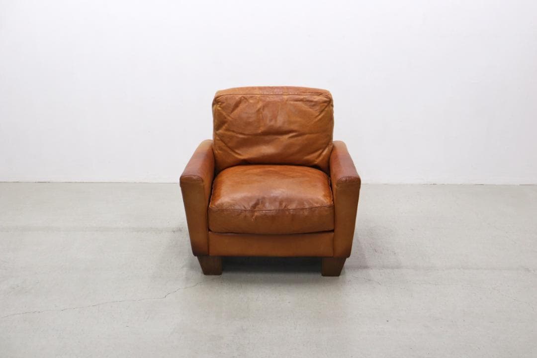 アクメ ファニチャー フレスノ ソファ 1P 1シーター 本革 レザー