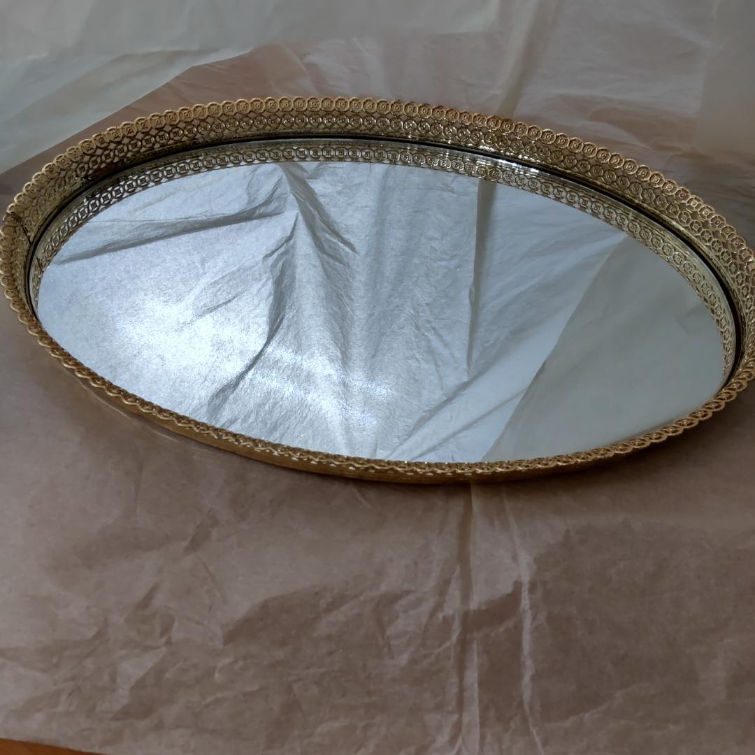 ミラートレー　鏡　トレイ　3サイズ 　セット　ゴールド