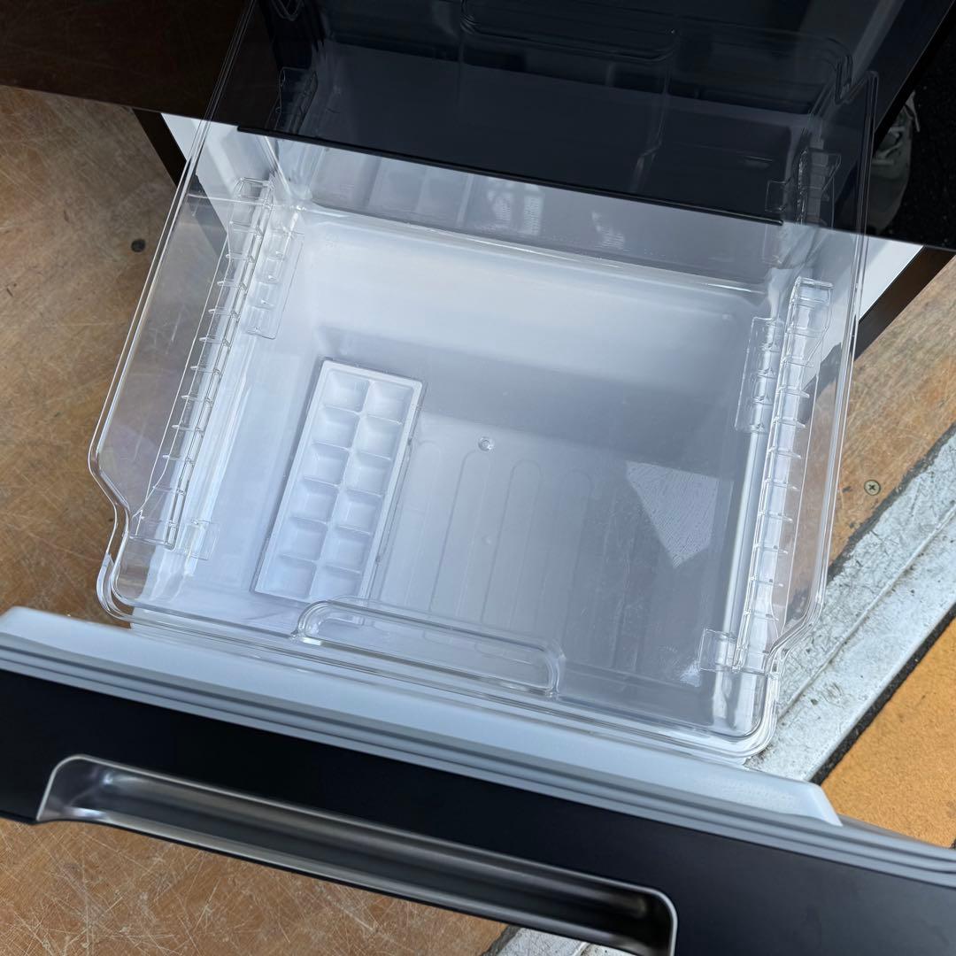 C7213★2021年製美品★シャープ冷蔵庫ガラス黒ブラック　右、左開き　洗濯機