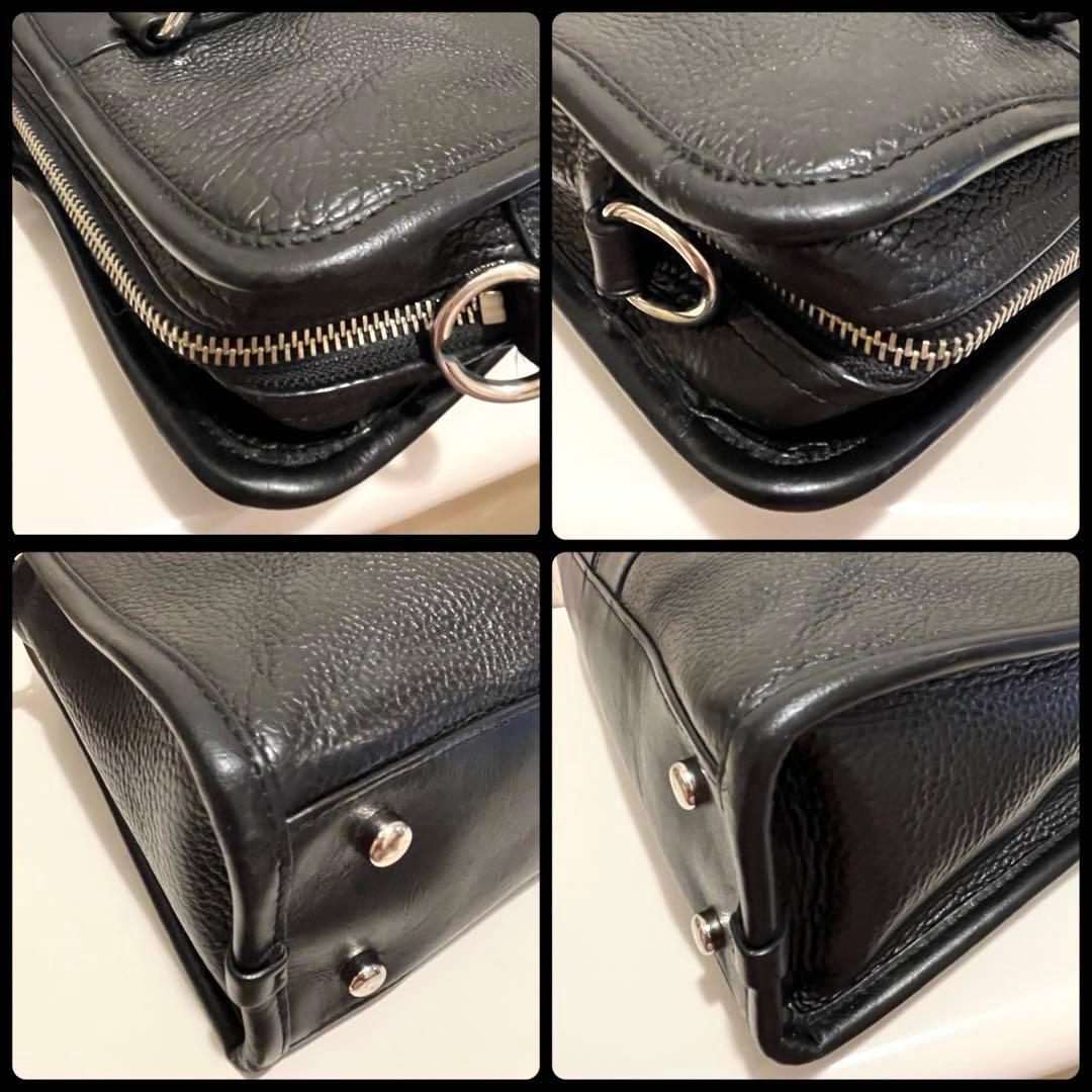 COACH コーチ ビジネスバッグ オールレザー ブリーフケース メンズ 黒 革