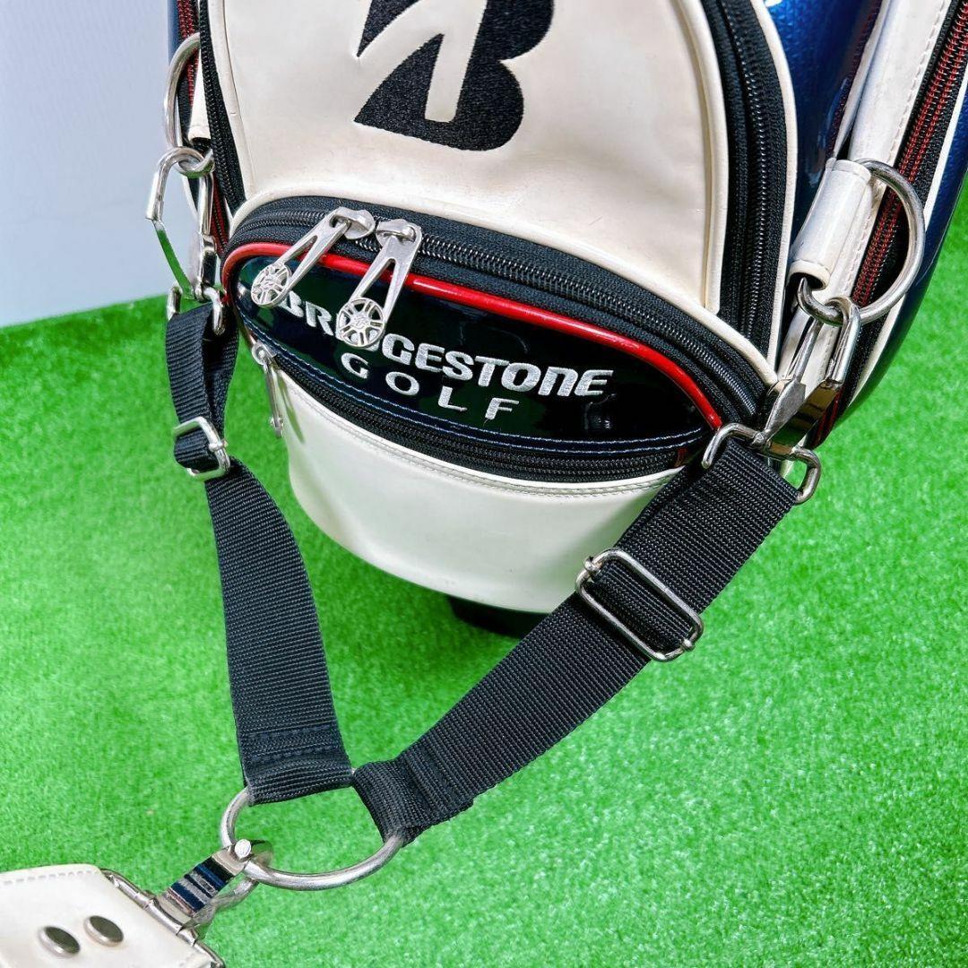 ブリヂストン ゴルフ キャディバック 3点式ショルダー エナメル ハイグレード
