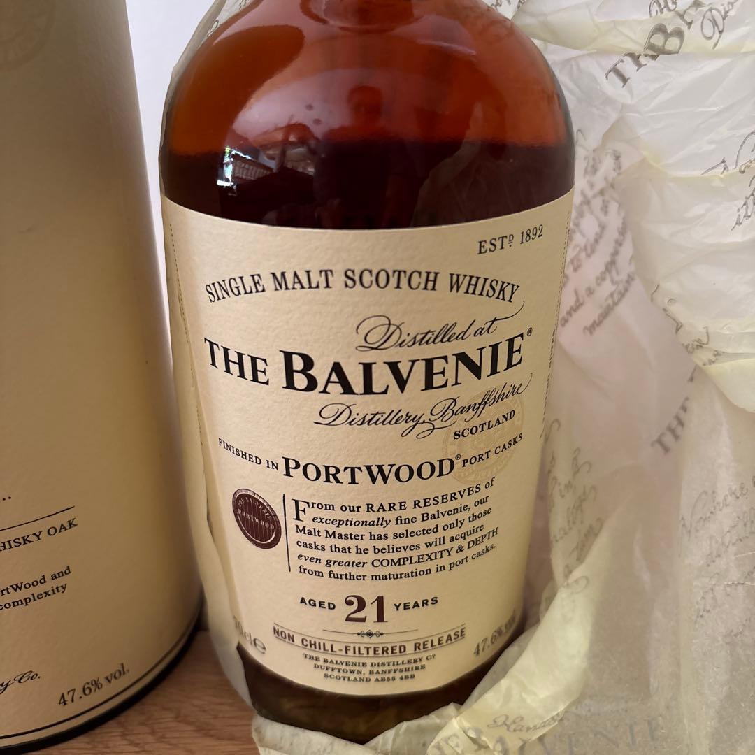 希少THE BALVENIE 21年 PORTWOOD 700ml旧型47.6度