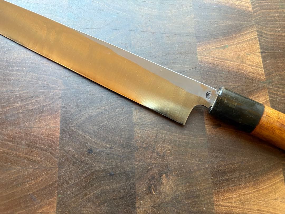 正本　築地　霞　秀　青鋼　柳刃　270mm 9寸　包丁　刺身　和包丁　本職