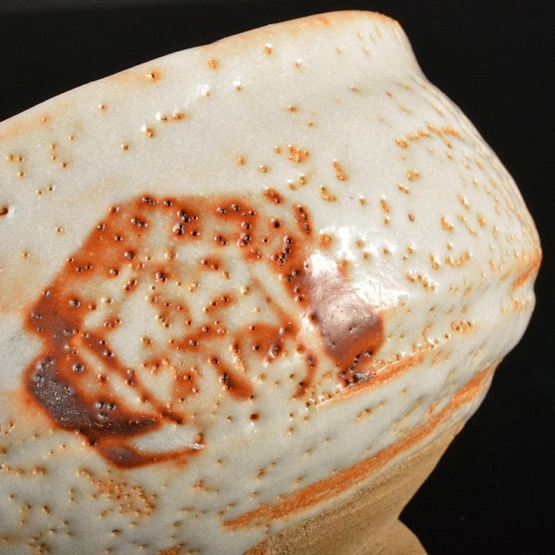 加藤唐九郎　一無斎（一ム斎）作　古志戸窯　志野茶碗　清水公照極め箱　FR7282