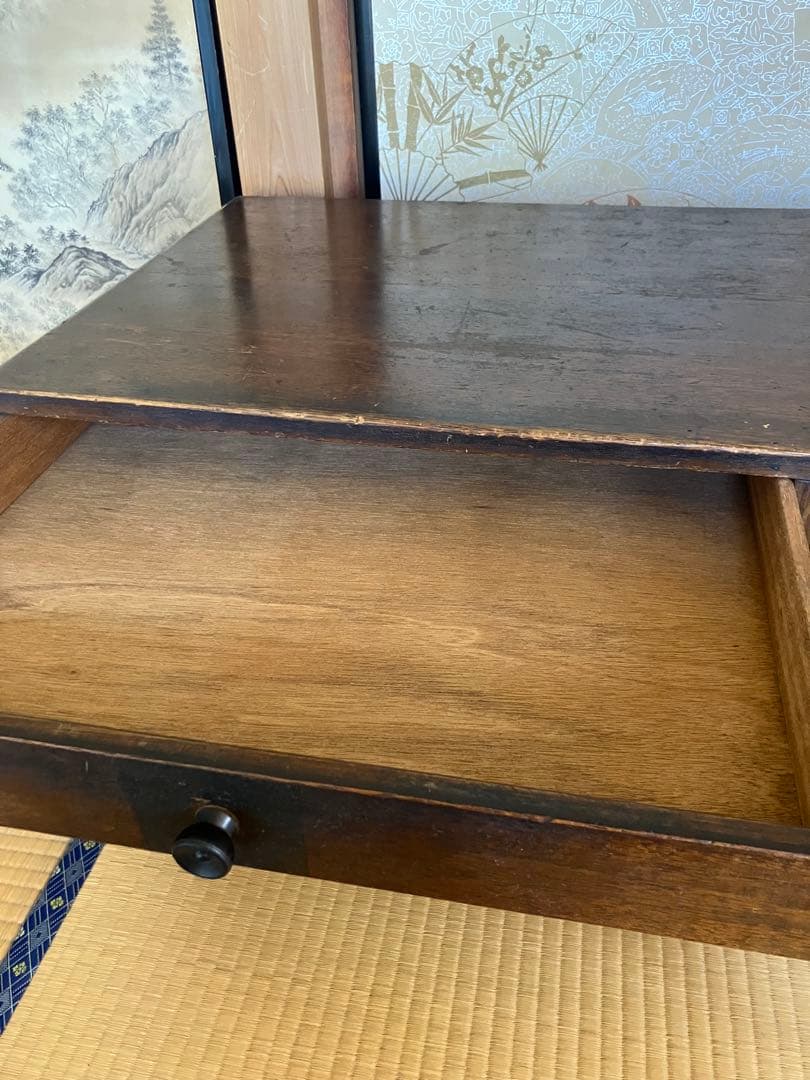 文机 インテリア 昭和レトロ アンティーク 当時物 勉強机 インテリア