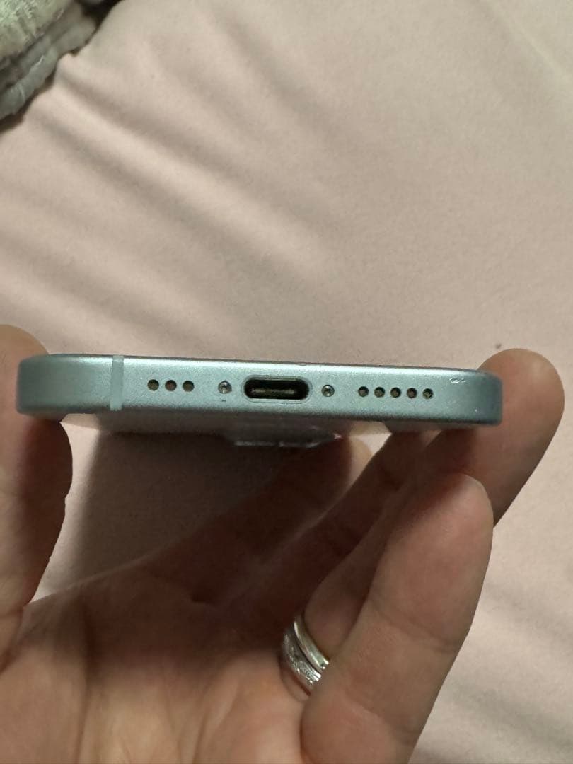 iPhone15 ブルー　128GB 中古品　SIMフリー