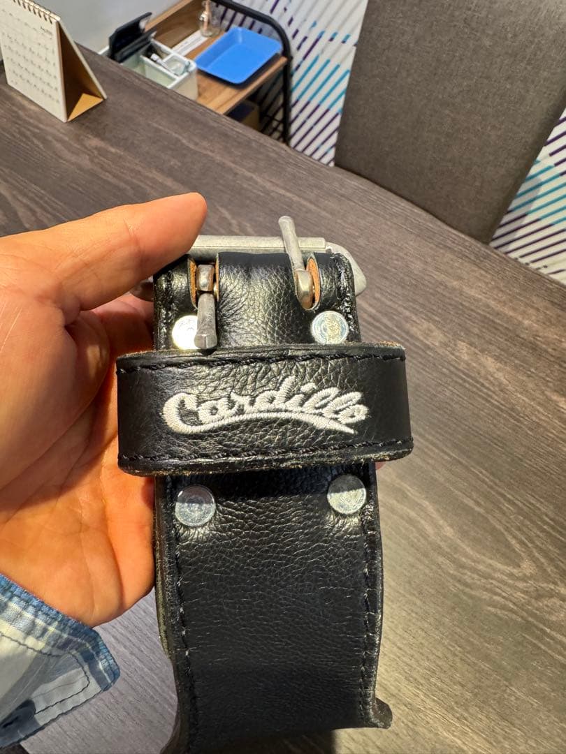 ガーディロ社 パワーハウスオリジナルベルト Cordille 黒とパワーグリップ