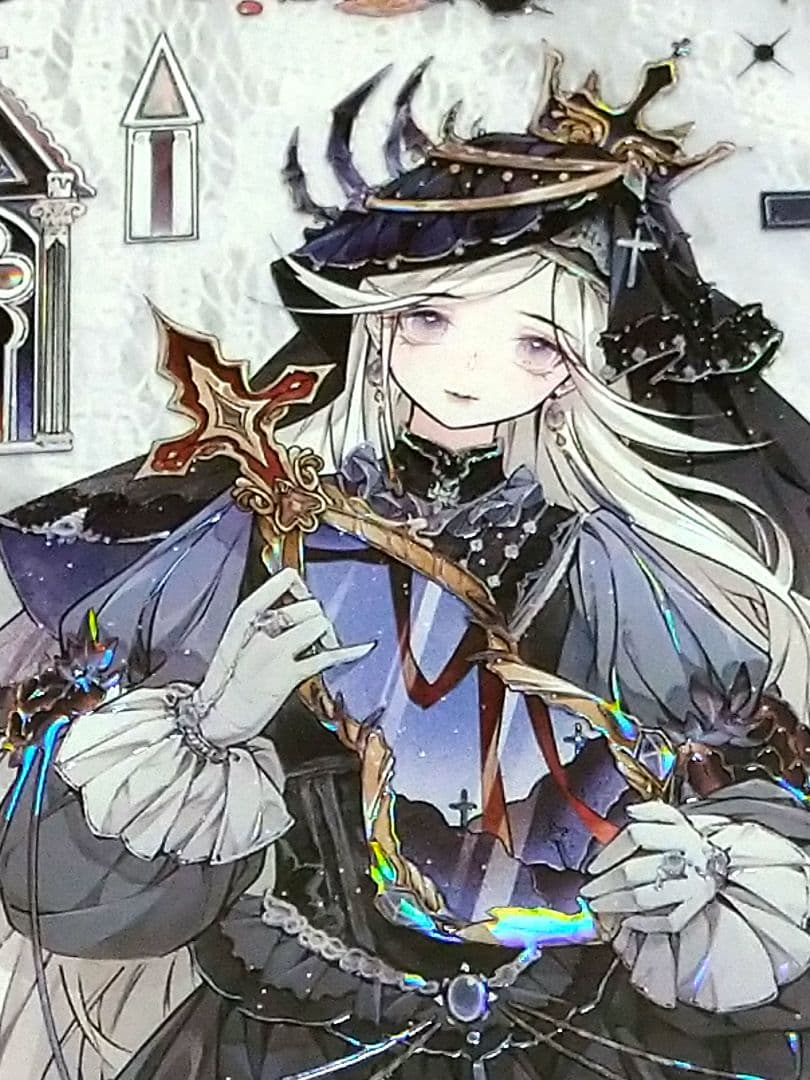 J1009＃狩神(贝壳光)魔法堂切り売り海外人物マステ女の子