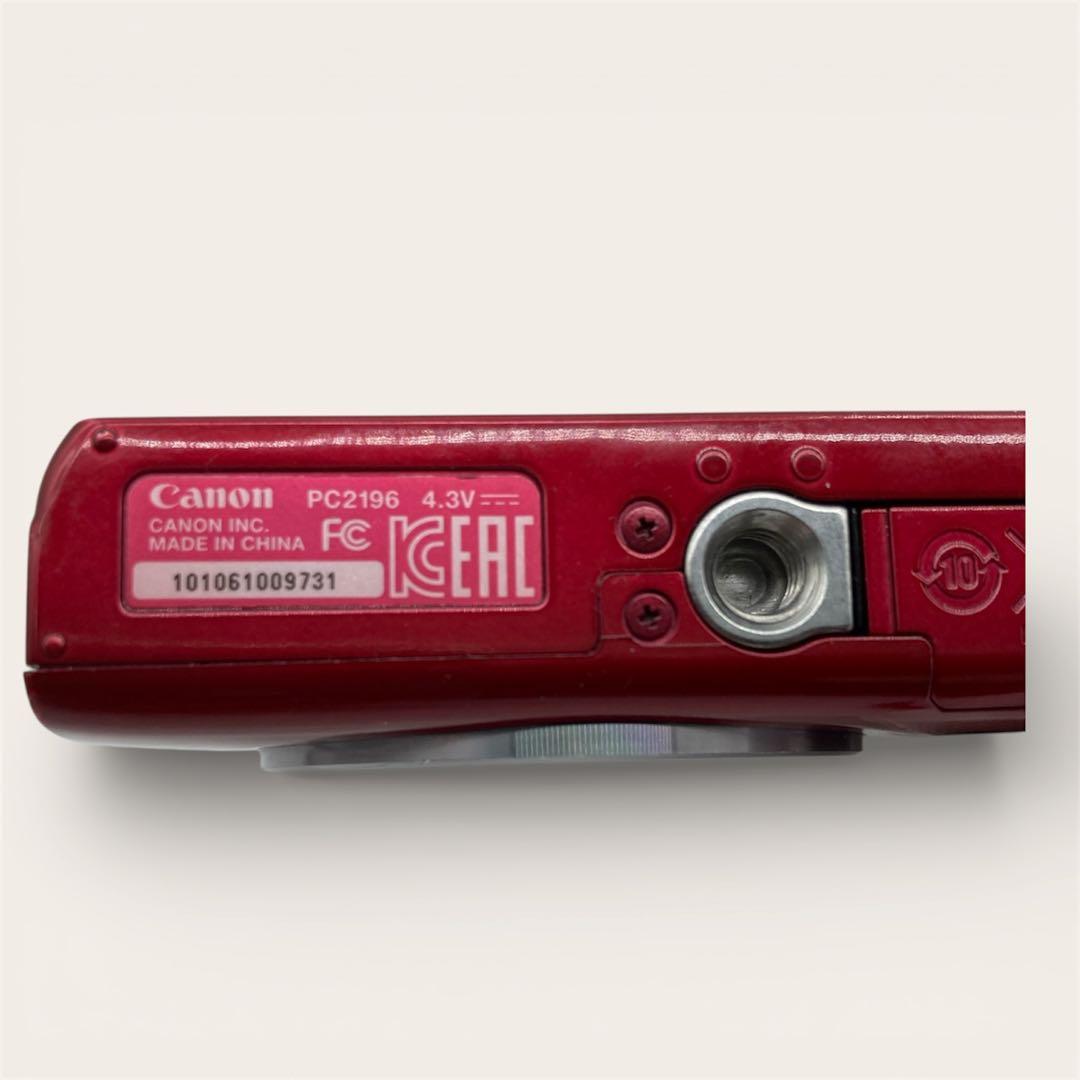 【美品】【送料込】Canon IXY160 レッド 充電器・バッテリー付き