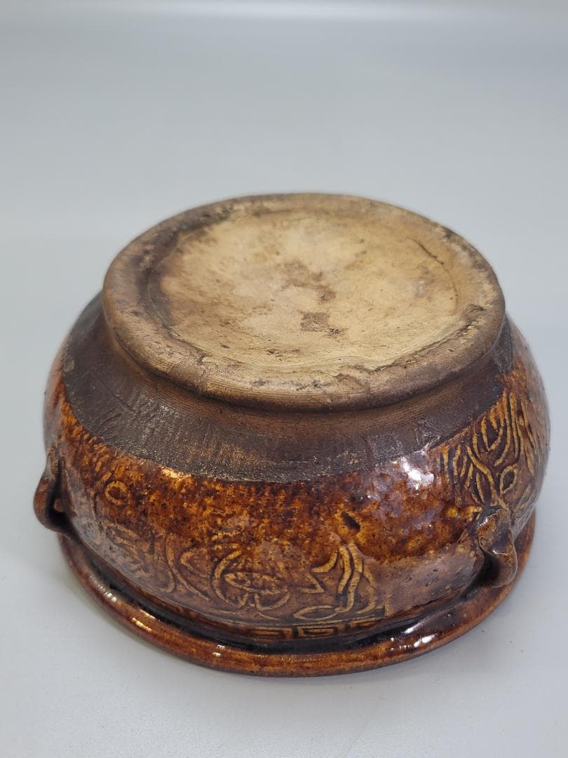 茶道具 唐物 コウチ 平水指 蓋物 骨董品