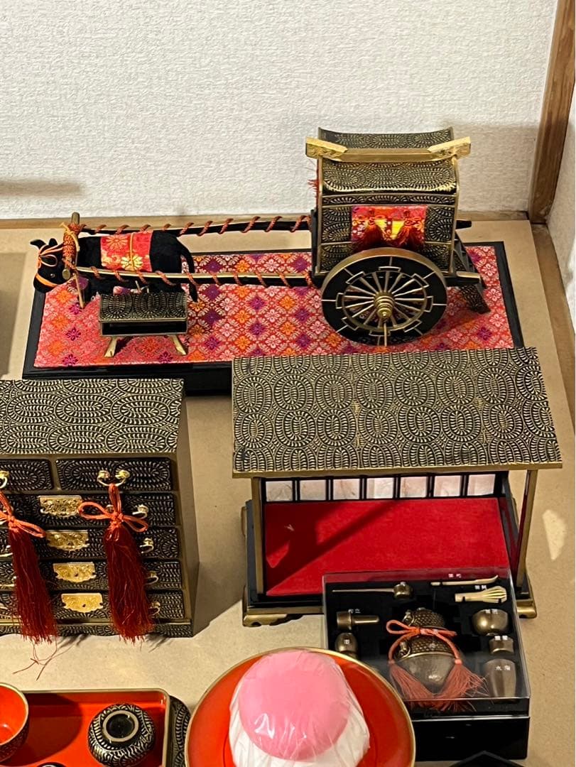 雛飾り　雛道具まとめ売り