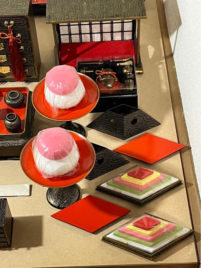 雛飾り　雛道具まとめ売り