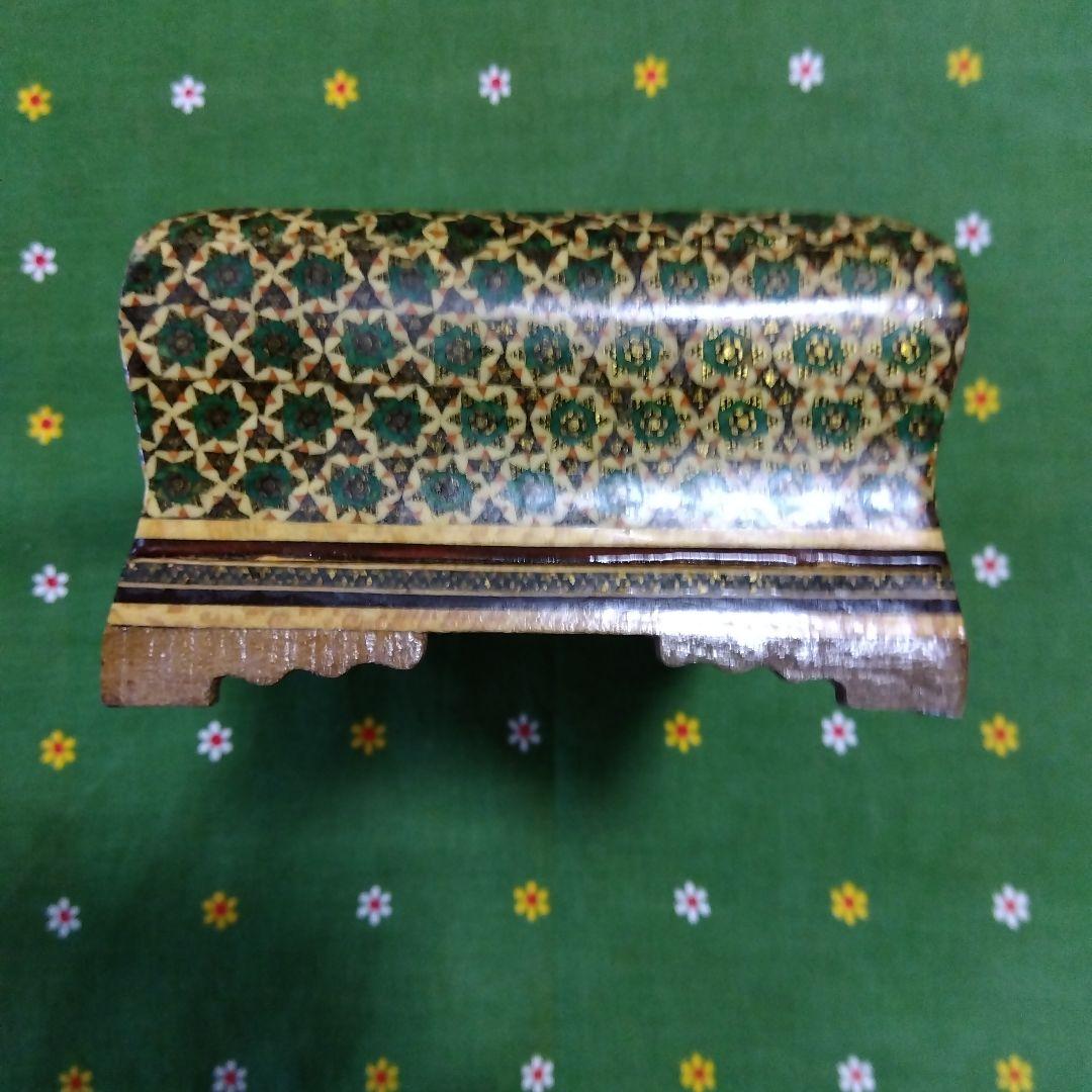 イランの寄木.象嵌細工 ハータムカーリー　ティッシュボックス