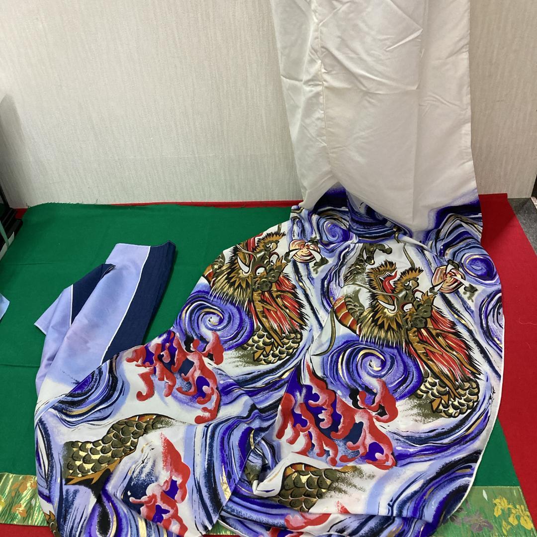 SKO113希少　山本寛斎デザインはねぼう　鯉のぼり吹き流し4m　　吹き流し4m