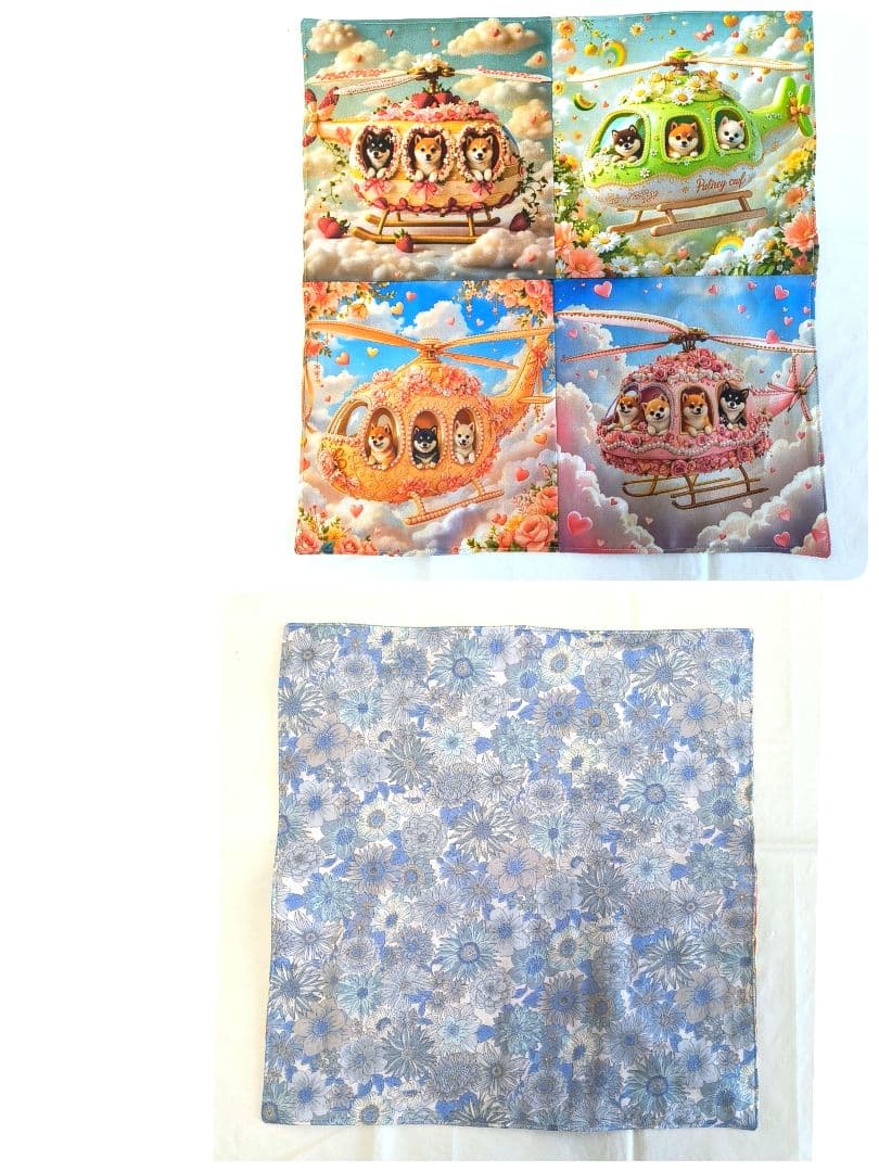 豆柴助様】ハンドメイドオーダー★柴犬★エコバッグ&ハンカチ　８点