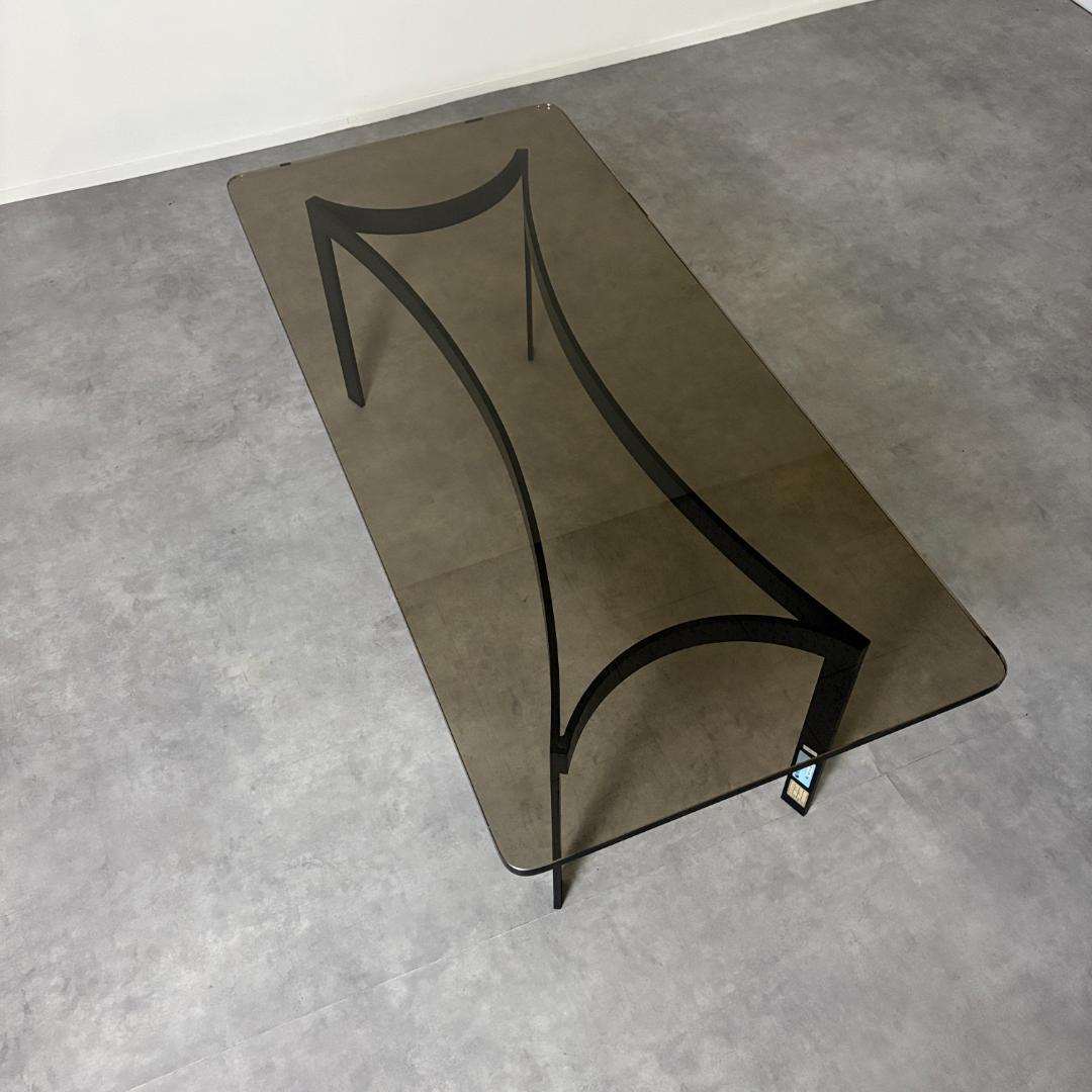 ヴィンテージ　ガラストップ　センターテーブル【A】