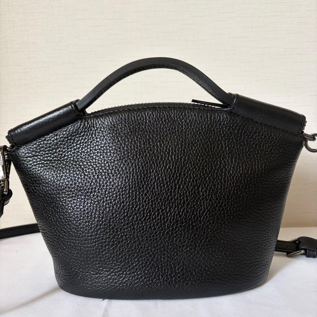 【未使用級】ECCO ドクターズバッグS ショルダー 2way レザー　ブラック