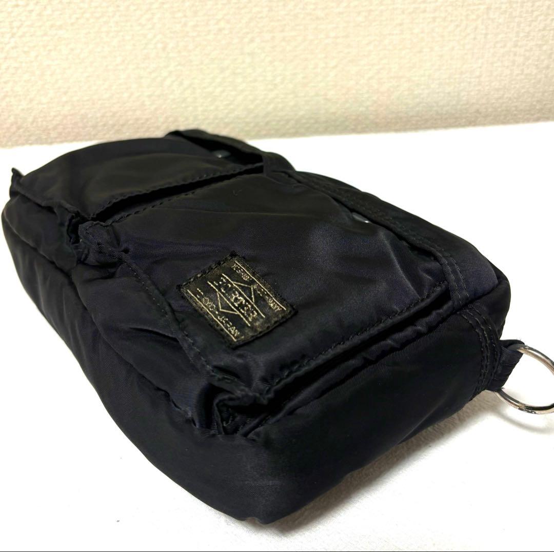 【美品】【2way】ポーター タンカー ミニ ショルダーバック ポーチ ブラック