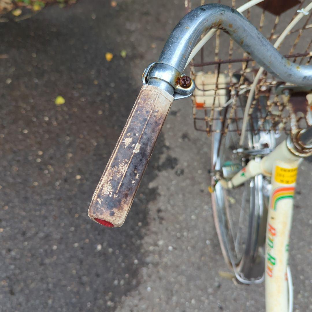 昭和レトロ　自転車　24インチ　ベース車　パンクあり　当時物マニア必見　送料別途