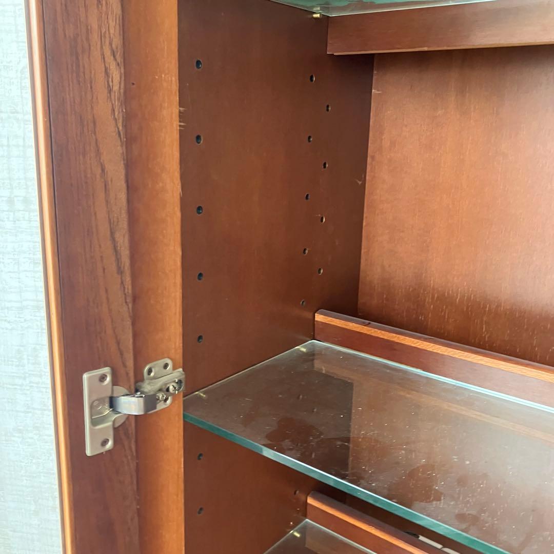 アンティーク TAKEDOMI 木製ガラスキャビネット ショーケース 飾り棚