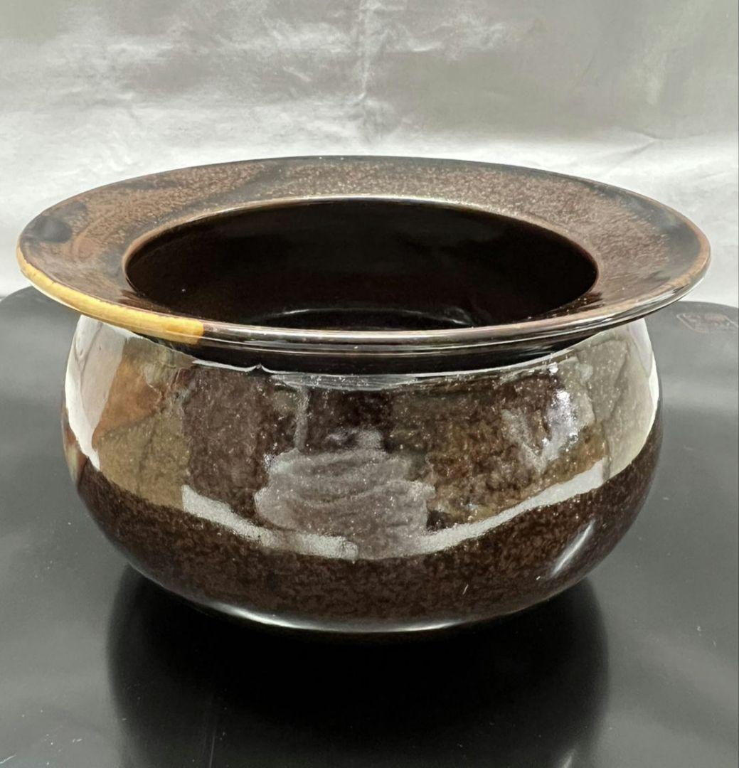 膳所焼 エフゴ建水 陽炎園(かげろうえん) 茶道具
