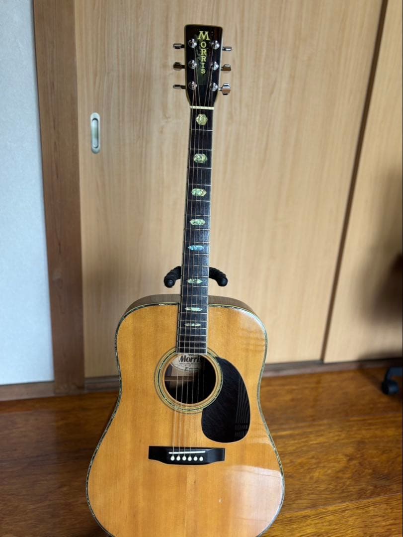 モーリスw40ジャパンヴィンテージハカランダ、ハードケース付　morrisアコギ