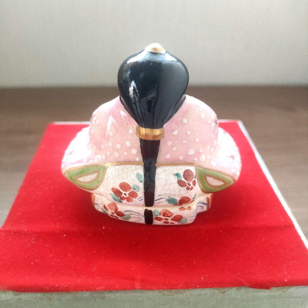〈新品未使用〉香合　京焼、清水焼　総峰 田中總次作　女雛　茶道具　香道具　陶器