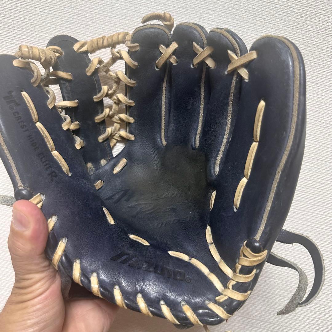 ミズノプロフルオーダーBIG Mマーク軟式グローブ 岸本耕作焼印・交渉可能です