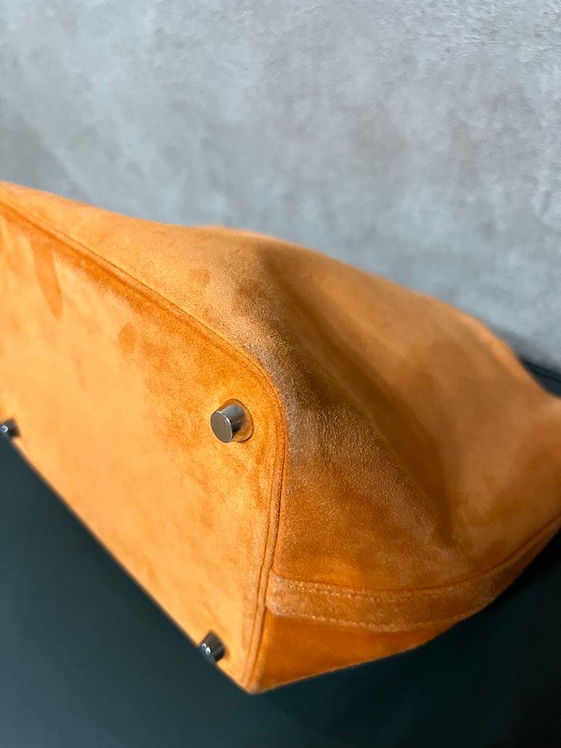 HERMES ピコタン　オレンジ スエード