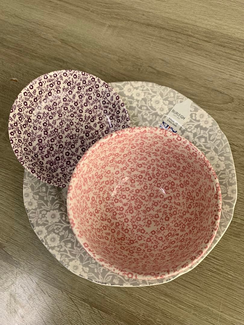 Burleigh バーレイ　３点セット　イギリス食器　最終　売り切りセール！！