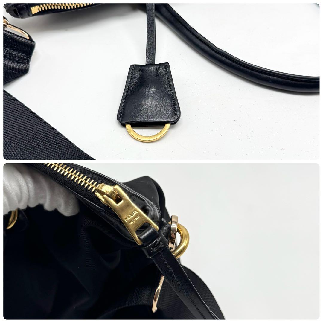 【超美品・使用感無し✨】プラダ 2way ハンドバッグ テスートナイロン レザー