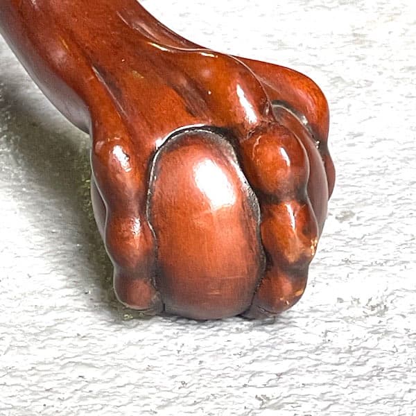 アンティーク調　オケージョナルテーブル　サイドテーブル　猫足机　透かし彫り