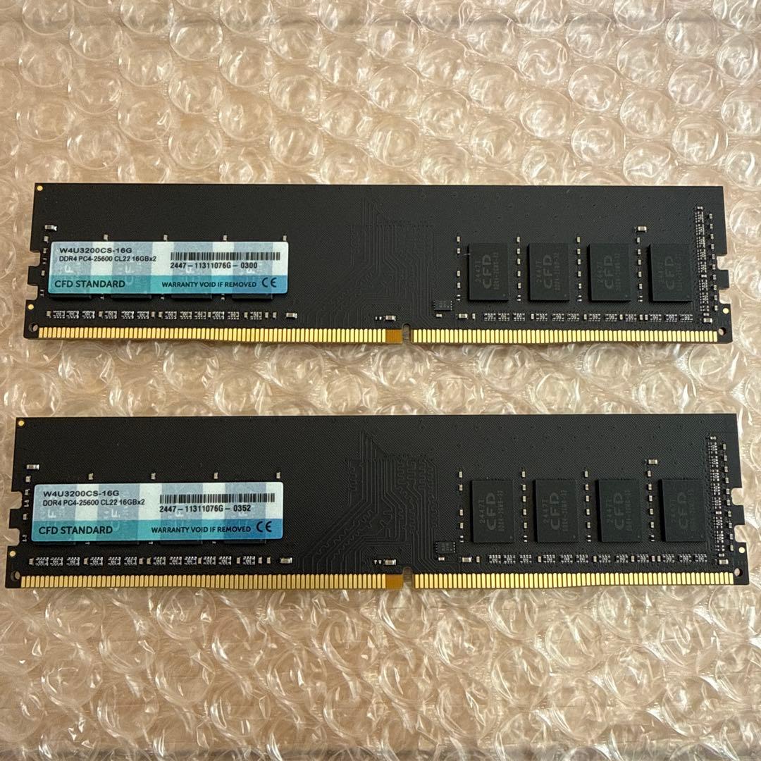 CFD DDR4 メモリー 32GB (16GBx2)セット