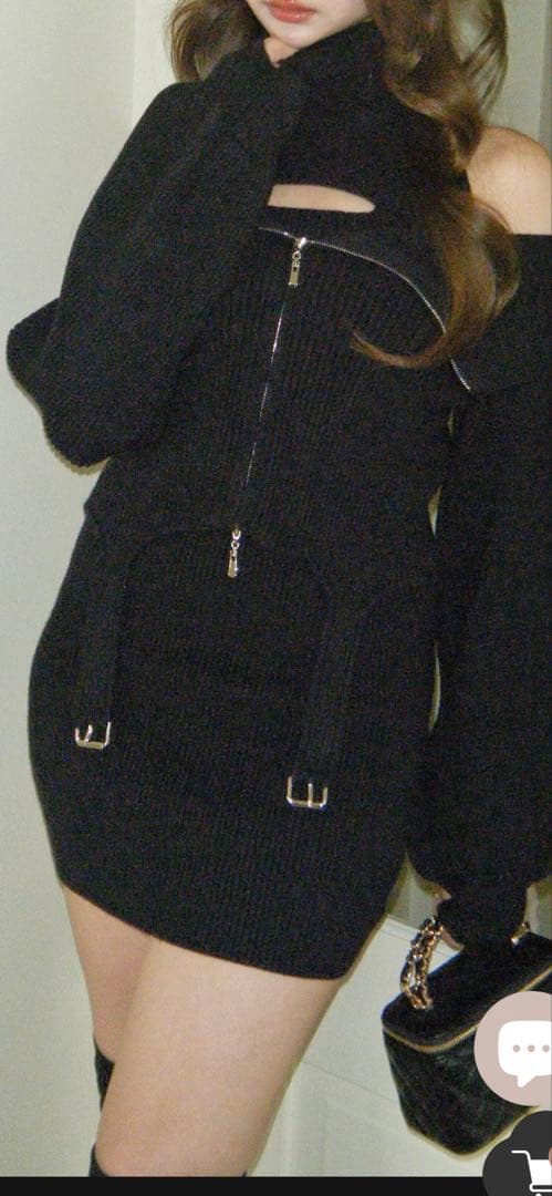 randy ガーターニットアンサンブル