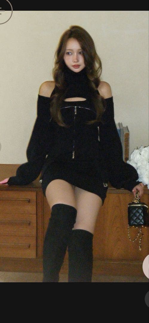 randy ガーターニットアンサンブル