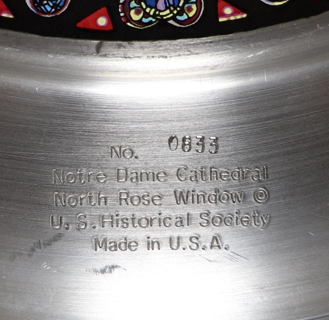 限定作品 ノートルダム大聖堂 ヴィンテージステンドグラス 大型 北のバラ窓ローズ