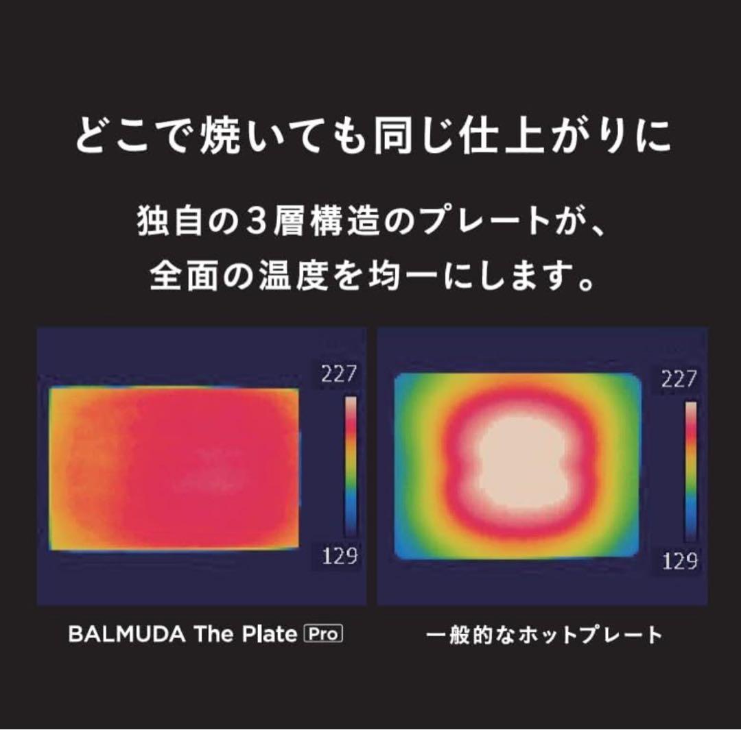 バルミューダ ザ・プレート プロ ホットプレート K10A-BK