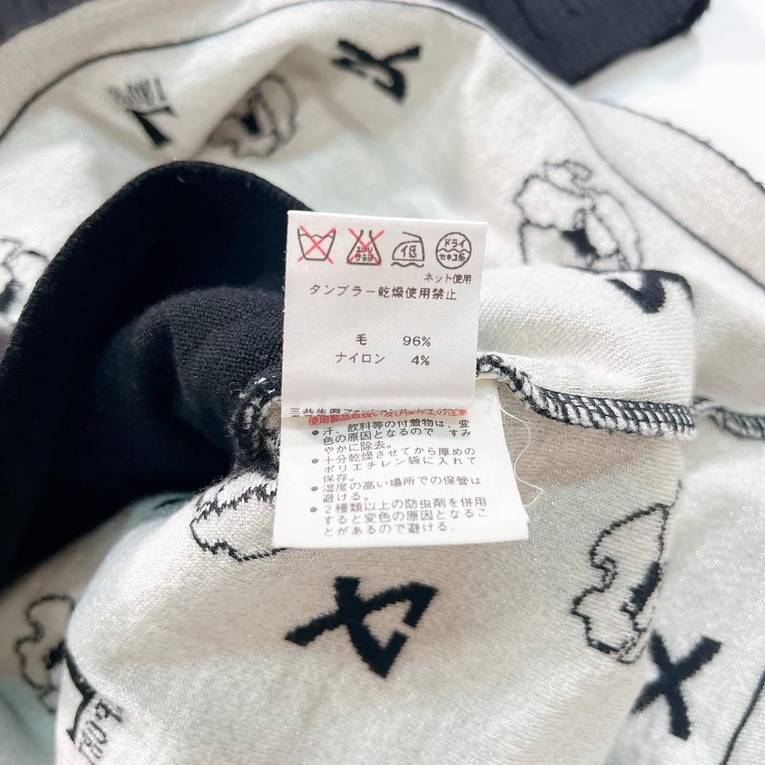 レオナールスポーツ ニット ワンピース 黒 40 L ポロニット