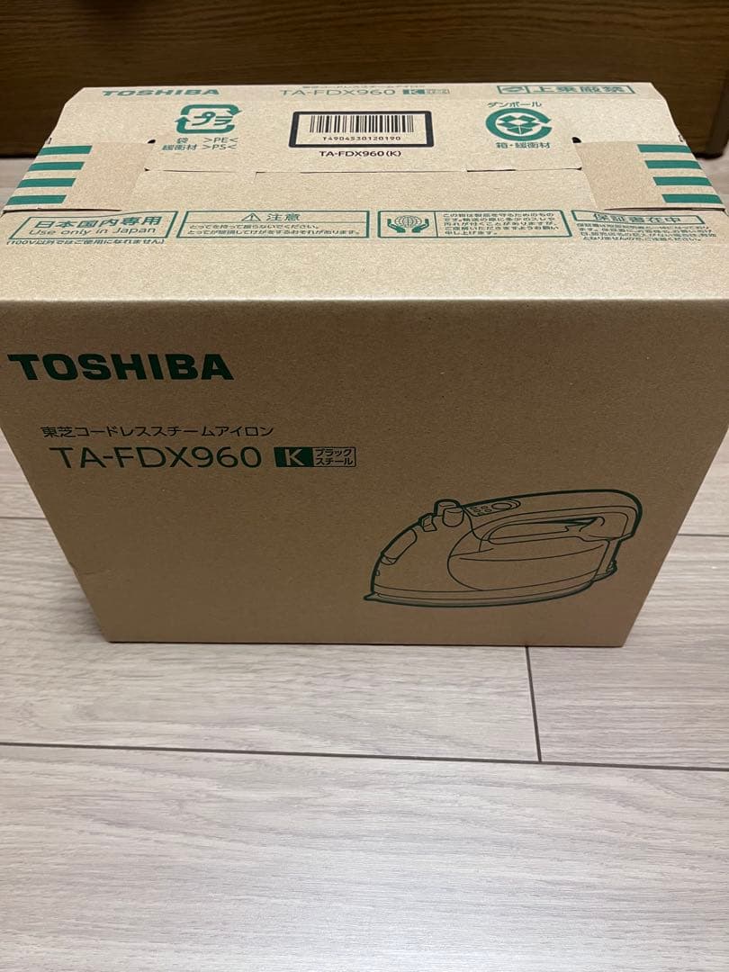 新品 東芝 コードレスアイロン TA-FDX960 (K) [ブラックスチール]