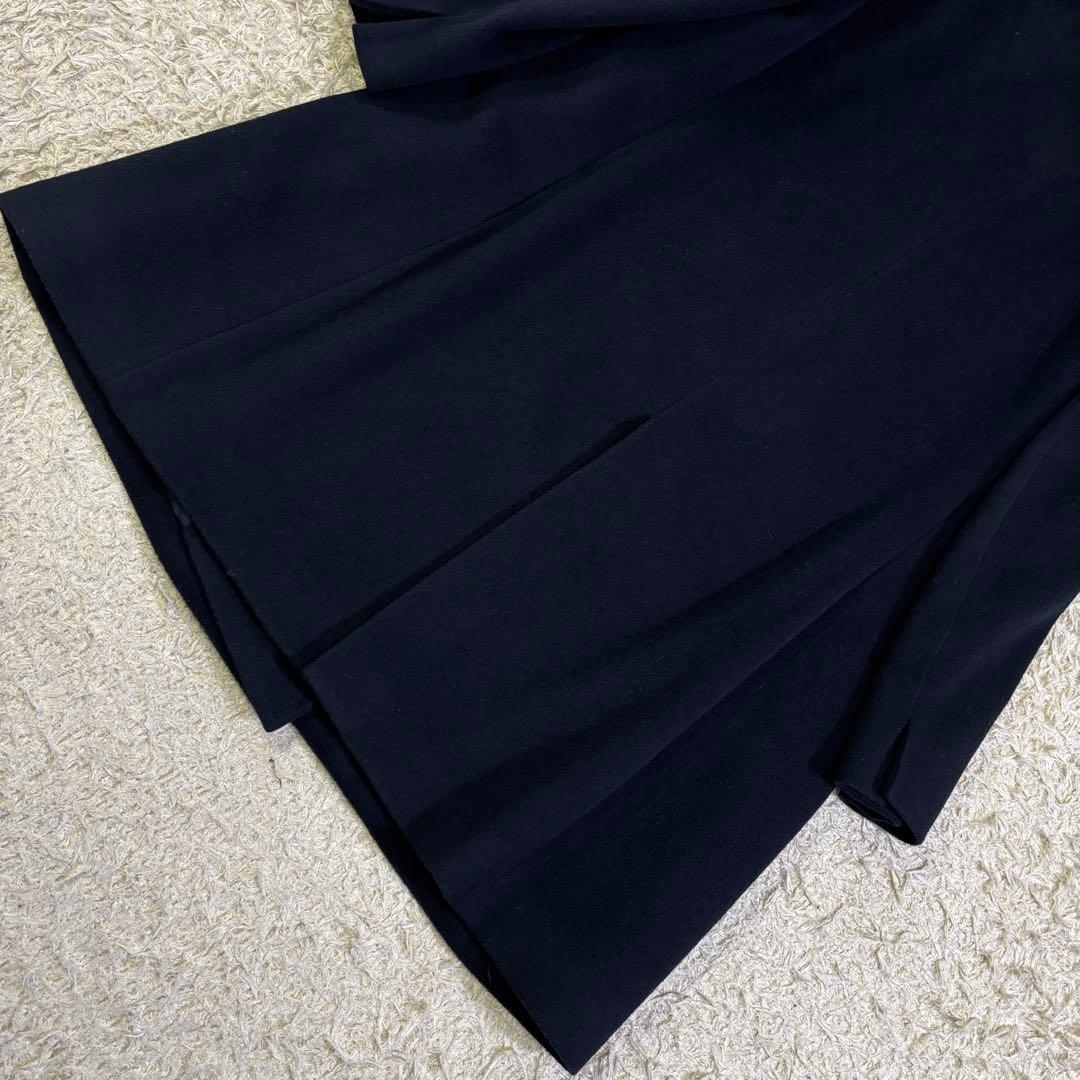 希少サイズ　23区　大きいサイズ　アンゴラ　ウール　フーディッド　リバーコート