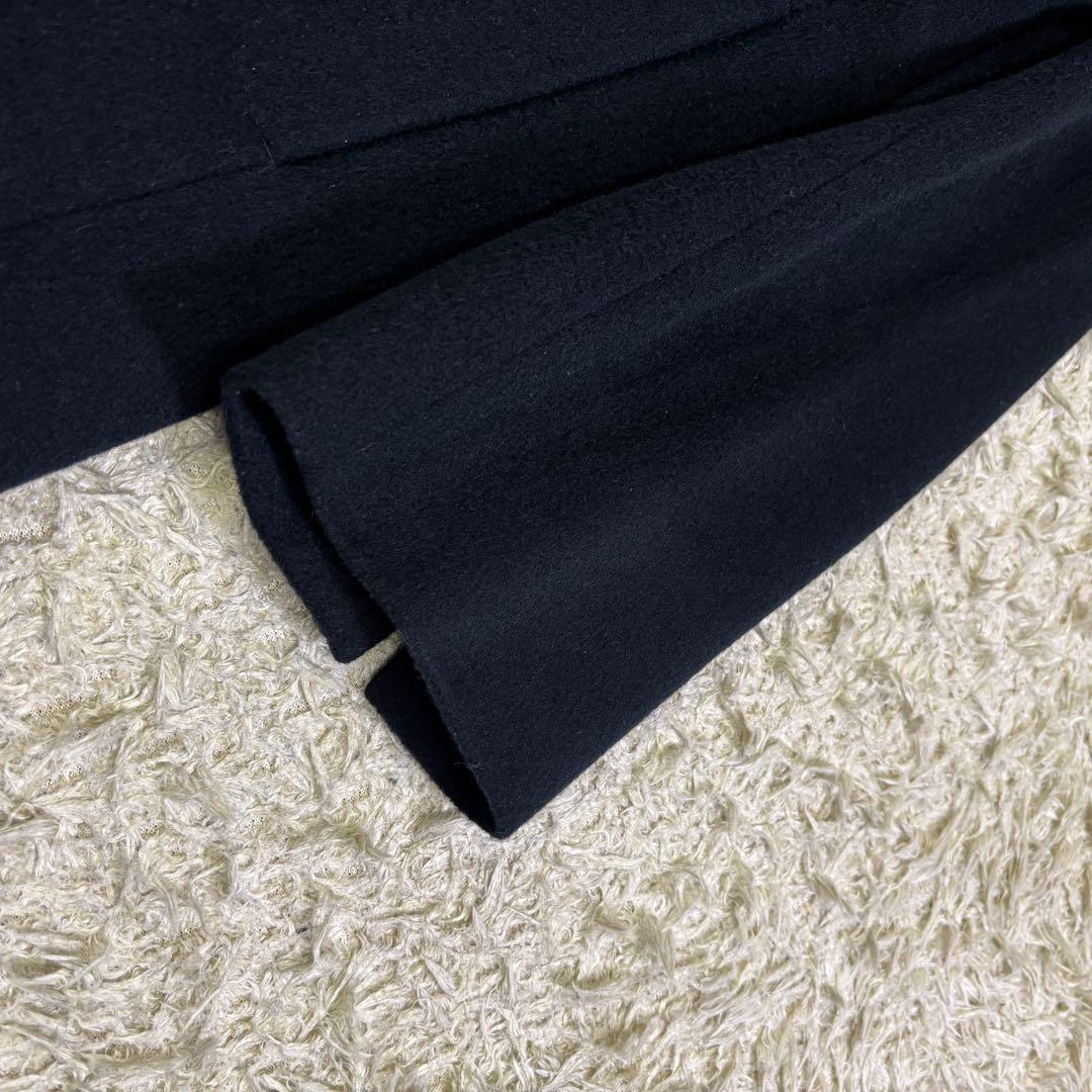 希少サイズ　23区　大きいサイズ　アンゴラ　ウール　フーディッド　リバーコート