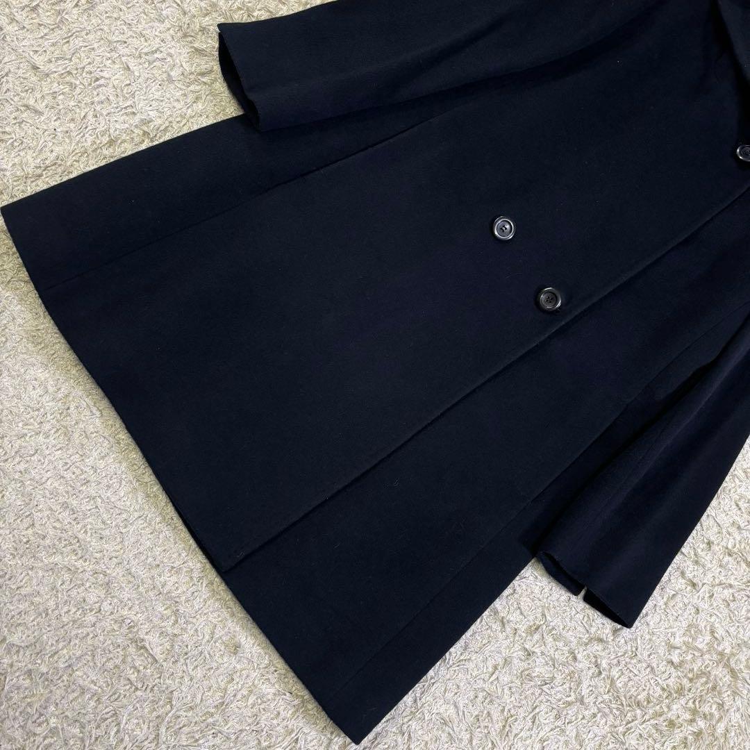 希少サイズ　23区　大きいサイズ　アンゴラ　ウール　フーディッド　リバーコート