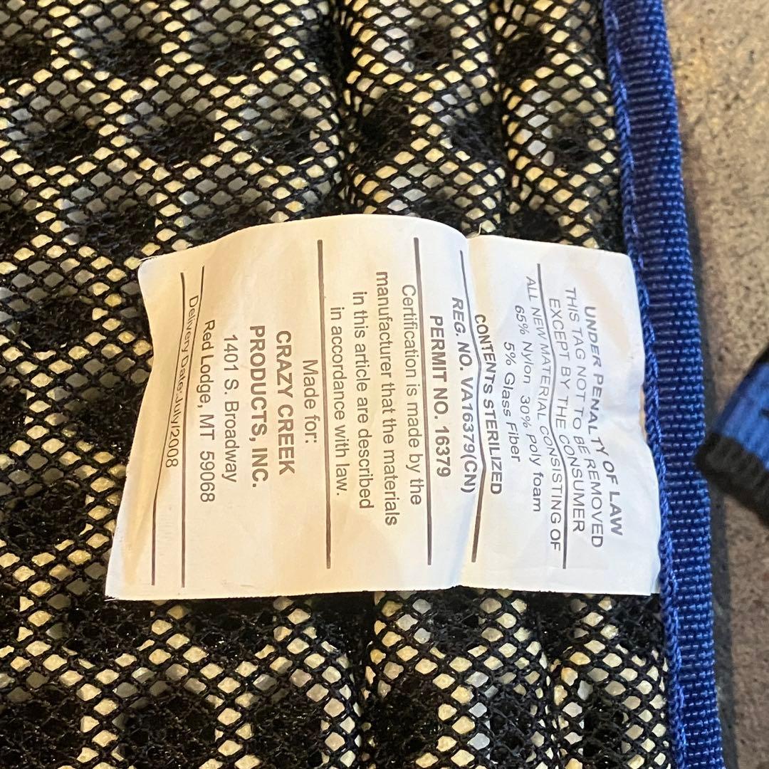 CRAZYCREEKクレイジークリーク 折りたたみ コンパクトチェア アウトドア