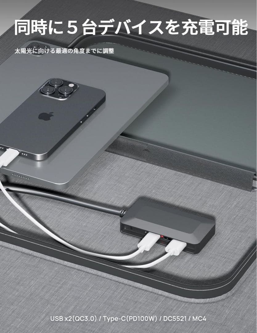 AFERIY 200W ソーラーパネル　折りたたみ