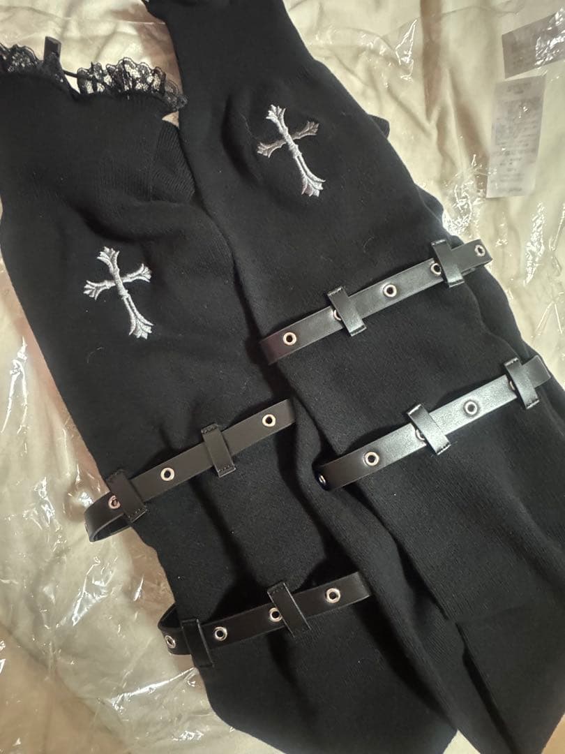 DimMoire ブラック レッグウォーマー フリーサイズ ディムモアール