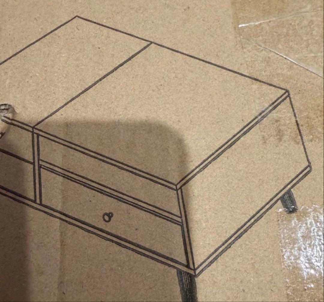 ドレッサーテーブル ローテーブル 引き出し付 棚付 化粧台 組み立て簡単 オーク