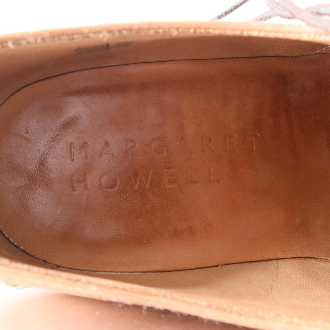 極美品マーガレットハウエル　レースアップシューズ　ブラウン　36 23cm